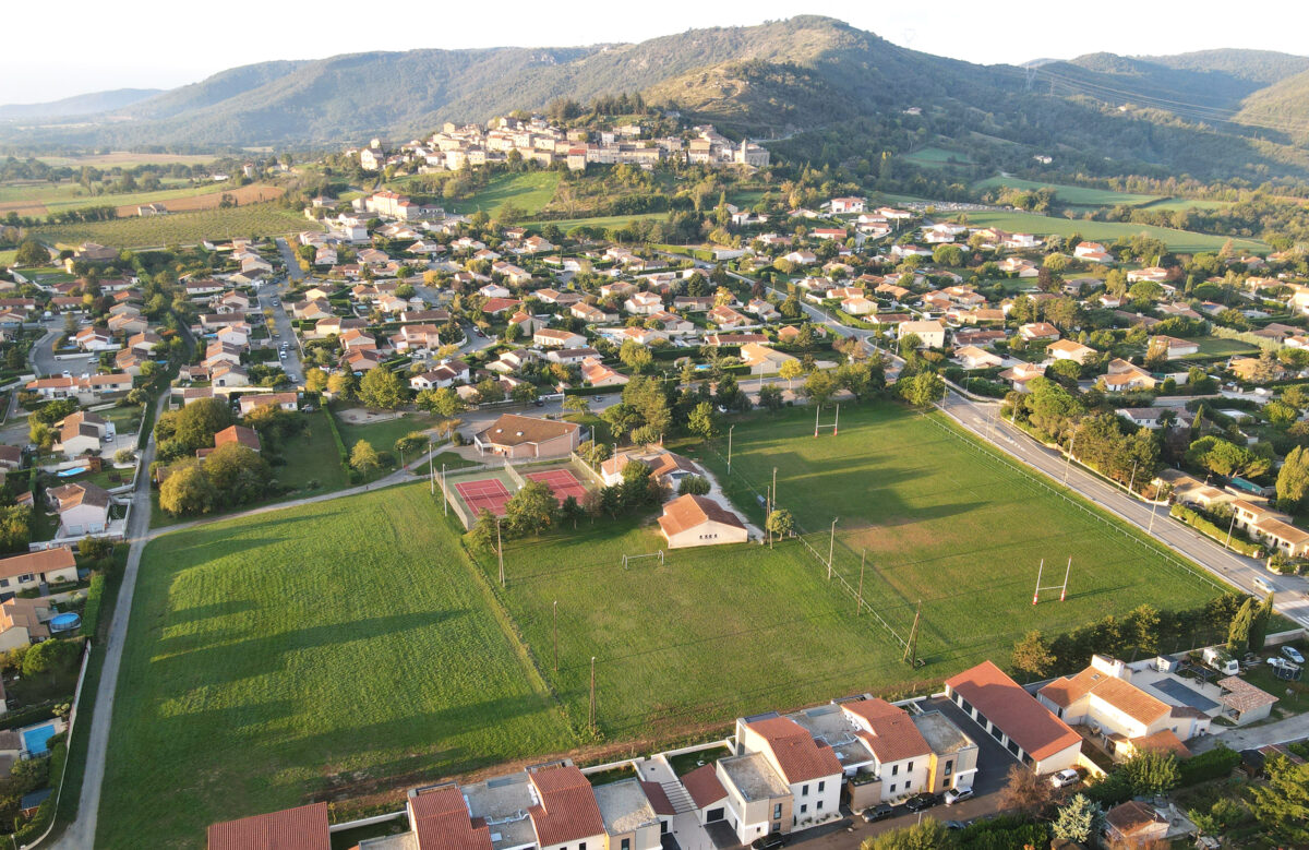 Lauréat de la consultation sur un parc sportif à Toulaud en Ardèche